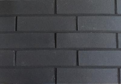 China Chapa decorativa negra del ladrillo del vintage, los paneles exteriores lisos del ladrillo en venta
