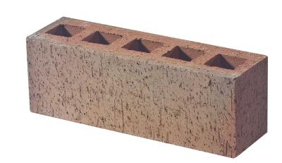 China Red Five Holes Clay Brick / Hollow Clay Blocks For Building Wall Construction for sale