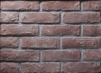 China Espessura fina exterior 12mm do folheado do tijolo da decoração feito a mão da parede da casa à venda