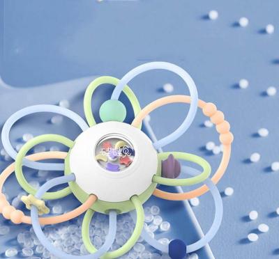 China Dispositivo acalmando-se pré-escolar recém-nascido de Toy Soft Silicone Dental Glue Soundmaking da bola da garra da mão do silicone de Manhattan do bebê à venda