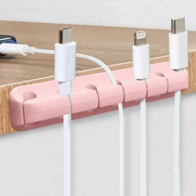 China Creative And Minimalist Multifunctional Data Cable Collection And Clamping Silicone Cable Management Device for sale