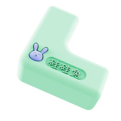 China Silicone Rabbit L-Shaped Silicone Anti-Collision Strip For Children'S Self-Adhesive Anti-Collision Table Corner Strip for sale