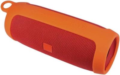China Customized Orange Hollow Bluetooth Speaker Silicone Protective Cover Speaker Collision Protection Kit Accessory for sale