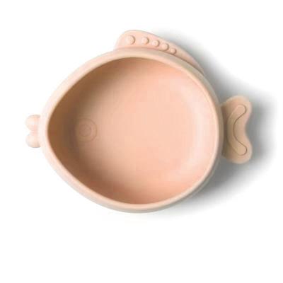China Odorless Baby Complementary Food Suction Cups, Tableware Bowls, Food Grade Silicone Children'S Integrated Tableware Bowl for sale