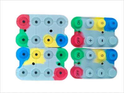 China Customized Shape Silicone Buttons For Electronic Devices With Conductive Button Switches And Silicone Rubber Buttons for sale