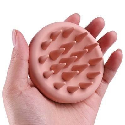 China Silicone Scalp Massager Shampoo Brush Hair Brush With Soft Silicone Bristles Scalp Brush for sale