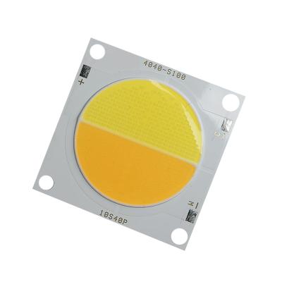China Hot Selling AlGaInP Bi Color Rotating COB LED Arrange 4040mm COB Led Chip 200w Dual Color CRI 90 3000K 4000K 5700K 6500K for sale