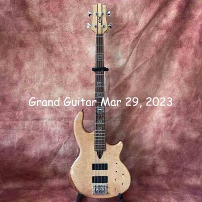 China Custom WAL Style 4 strings neck through body electric guitar bass active pickup for sale