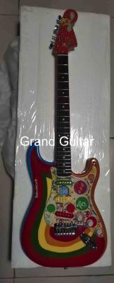 China Custom Grand George Harrison Rocky Electric Guitar Accept Guitar and Bass with Colorful Pickups OEM for sale