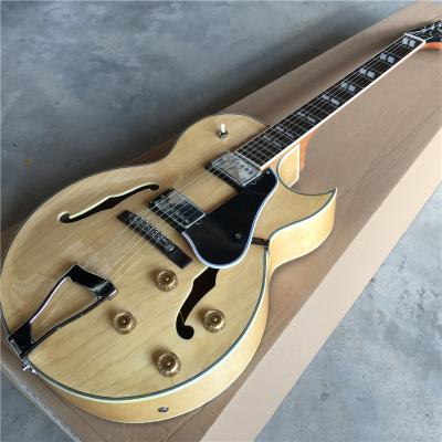 China Hollow body jazz guitar with maple body neck for sale