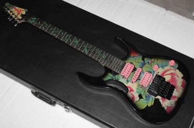 China Custom Shop Flower Ibanezs style Electric Guitar free shipping for sale