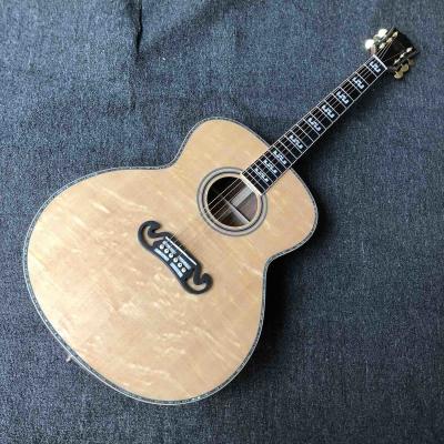 Chine AAAA fait sur commande tout le bois impeccable solide 43 guitare acoustique saine solide flambée par pouce de l'obligatoire KK d'érable d'arrière de cou d'érable mini à vendre