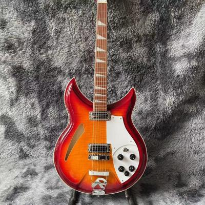 China Custom Flamed Maple Top Ricken 381 Style 6/12 String Electric Guitar in Cherry Burst Color for sale