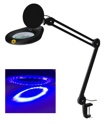 China UV magnifying lamp  ultraviolet magnifier lamp 5inch 127mm lens led light for sale