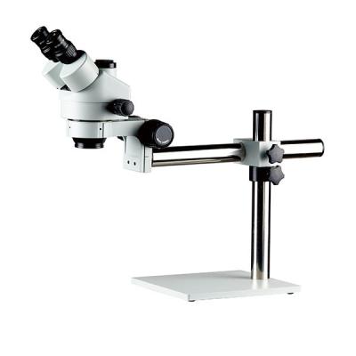 China stereo zoom microscope trinocular zoom microscope  boom stand    7X-45X magnification for sale