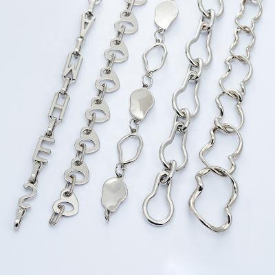 China Custom Silver Metal Alloy Chain SANKO For Bag And Clothing for sale