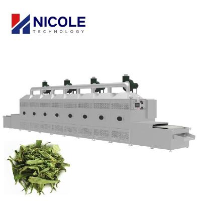 China Stevia Leaf SUS 304 Industrial Microwave System Commercial Conveyor Belt Type for sale