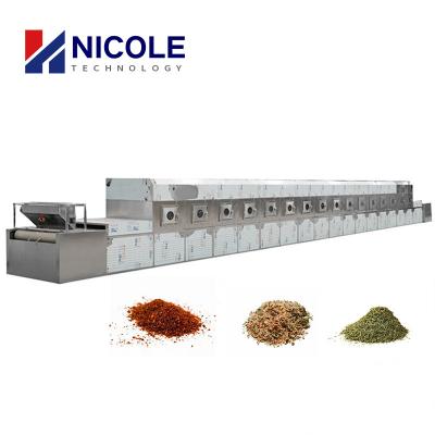 Chine Machine de séchage automatique à micro-ondes électrique pour la poudre de assaisonnement de cumin de poivre à vendre