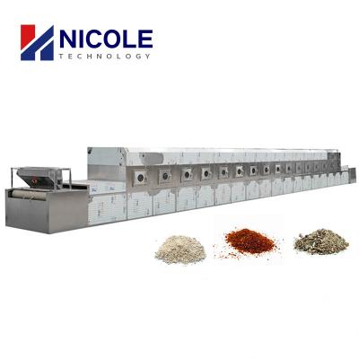 China Banda transportadora continua de Chili Pepper Dryer Machine Commercial de la microonda en venta