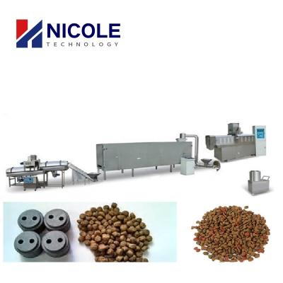 China Dog Dry Pet Food Production Line Extruder Automatic Siemens ABB Motor for sale