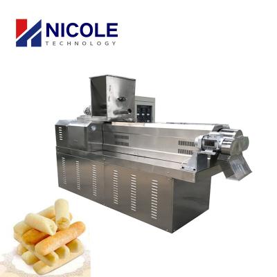 China Snack Puffcorn Making Machine Twin Screw Extruder Industrial Automatic for sale