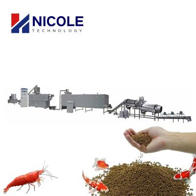 China Extruder Fish Feed Production Line Automatic Floating Fish Feed Making Machine for sale