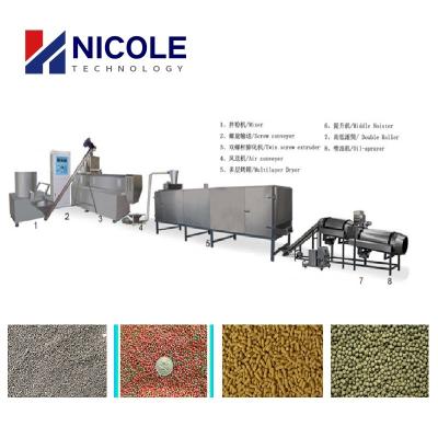 China Fish Granules Animal Feed Extruder Stainless Steel Customized for sale