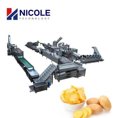 China Fully Automatic SS Potato Chips Manufacturing Machine Production Machine for sale