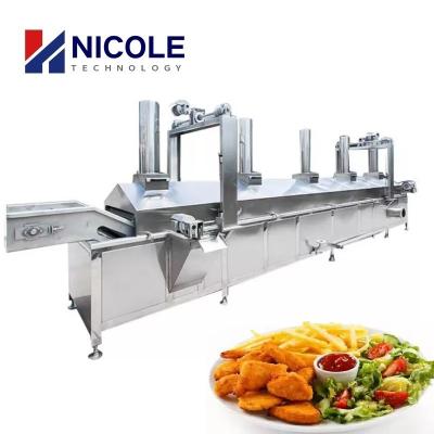 China SUS 304 Automatic Deep Fryer Machine Multifunctional Customized for sale