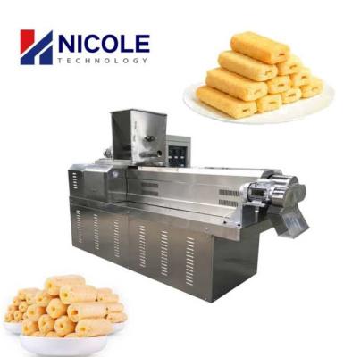 China Electric Automatic Lubrication Corn Puff Production Line Twin Screw 10kg/H for sale