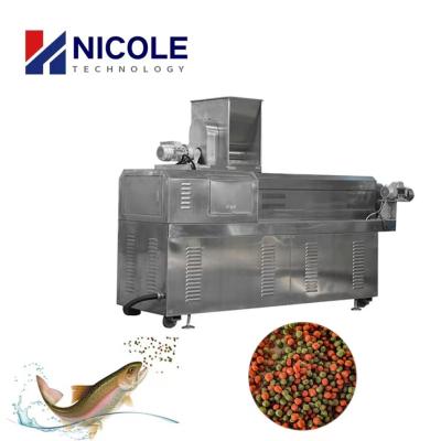 China Fish Feed Production Lines Floating Fish Feed Pellet Extruder Machine for sale