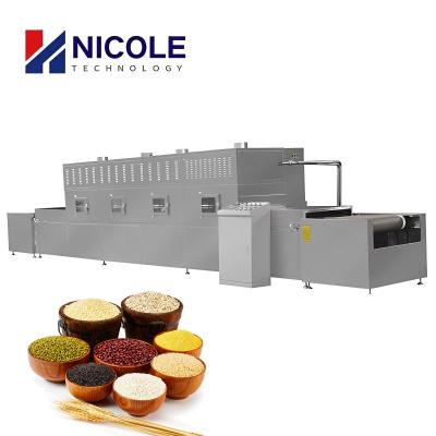 China Plc Industrial Microwave Sterilization Machine Conveyor Belt Type Drying Food for sale