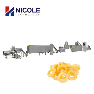 China Automatic Twin Screw Corn Puff Snack Extruder Core Filling 150kg/H for sale