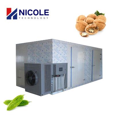 China Circulation 4000kgs Capacity Industrial Hot Air Dryer For Fruit Vegetable Food Condiment for sale