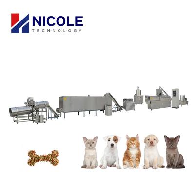 China Large Capacity Diesel Energy Dog Food Production Line Automatic Dry 380v 50hz for sale