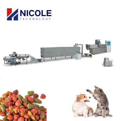 China Extrusion Craft High Production Twin Screw Extruder Pet Food Machine For Dog Cat for sale
