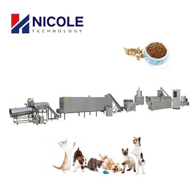 China Twin Screw Plant Dry Dog Food Pellet Making Machine Stainless Steel for sale