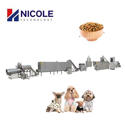 China Twin Screw Dry Pet Dog Cat Food Dog Food Extrusion Machine Full Automatic for sale