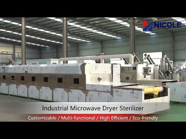 Auto Water Cooling Industrial Microwave Dryer For Condiment