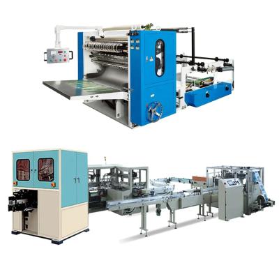 China Capacity Tissue Paper Production Equipment Tissue Paper Manufacturing Line With PLC Control System for sale