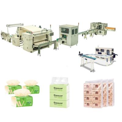 China Steel To Steel Embossing Facial Tissue Production Machine With Automatic Transfer System for sale