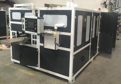China máquina de la fabricación del papel higiénico 15Kw, pantalla táctil de MITSUBISHI de la empaquetadora del tejido en venta