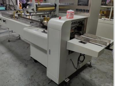 China Full Automatic Single Paper Roll Wrapping Machine High Speed Middle / Sides Sealing for sale
