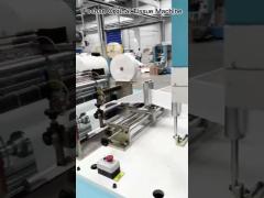 High speed napkin machine with automatic transfer
