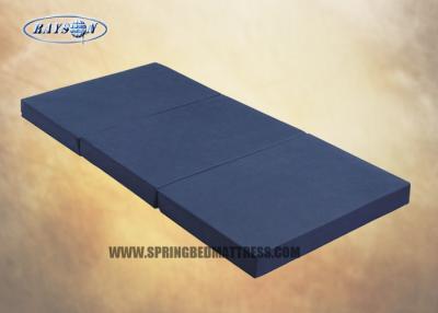 China Schwamm-Matratze mit hoher Dichte Topper For Travel Foldable Oxford-Gewebe-drei zu verkaufen