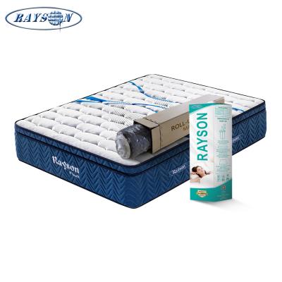 China Medium Firm Latex Euro Top Pocket Spring Mattress For Hotel for sale