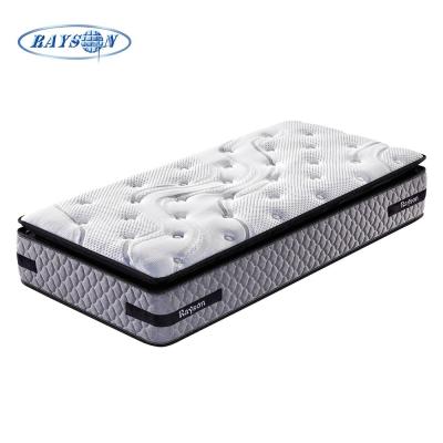 China Rayson Pillow Top Colchon Pocket Spring Mattress Bed Furniture 12inch for sale
