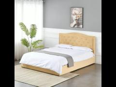 Knitted Fabric Plywood Slatted Bed Base Gray Color