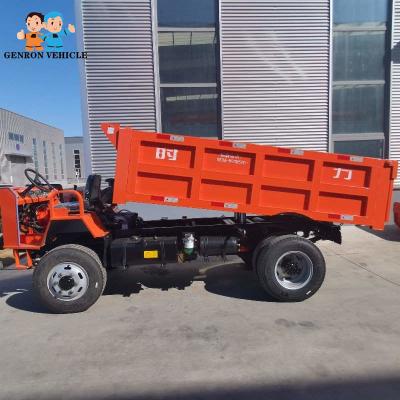 China 4 rodas 5-10 toneladas de caminhão basculante elétrico de Tipper Dump Truck Quadricycle Mining à venda