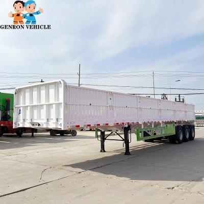 China 40-60 toneladas resistentes de remolque de la pared lateral semi para Zambia en venta